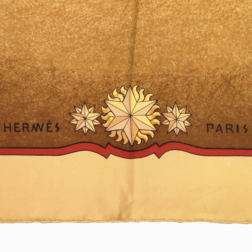 HERMES Yellow Silk Scarf - Picture 6 of 7